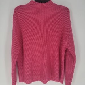 Free Press Hot Pink Turtleneck Longsleeve Sweater